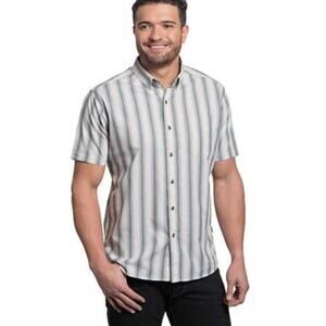 Kuhl The Bohemian Men’s Performance Button Down Shirt Western Striped Size M